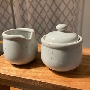 Speckled Creamer and Sugar Set